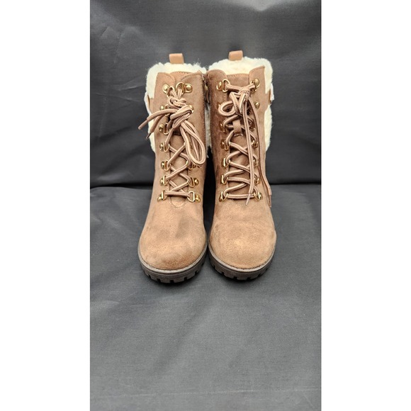 Top Moda Pluto faux fur boots, Size 7.5 - Picture 2 of 11